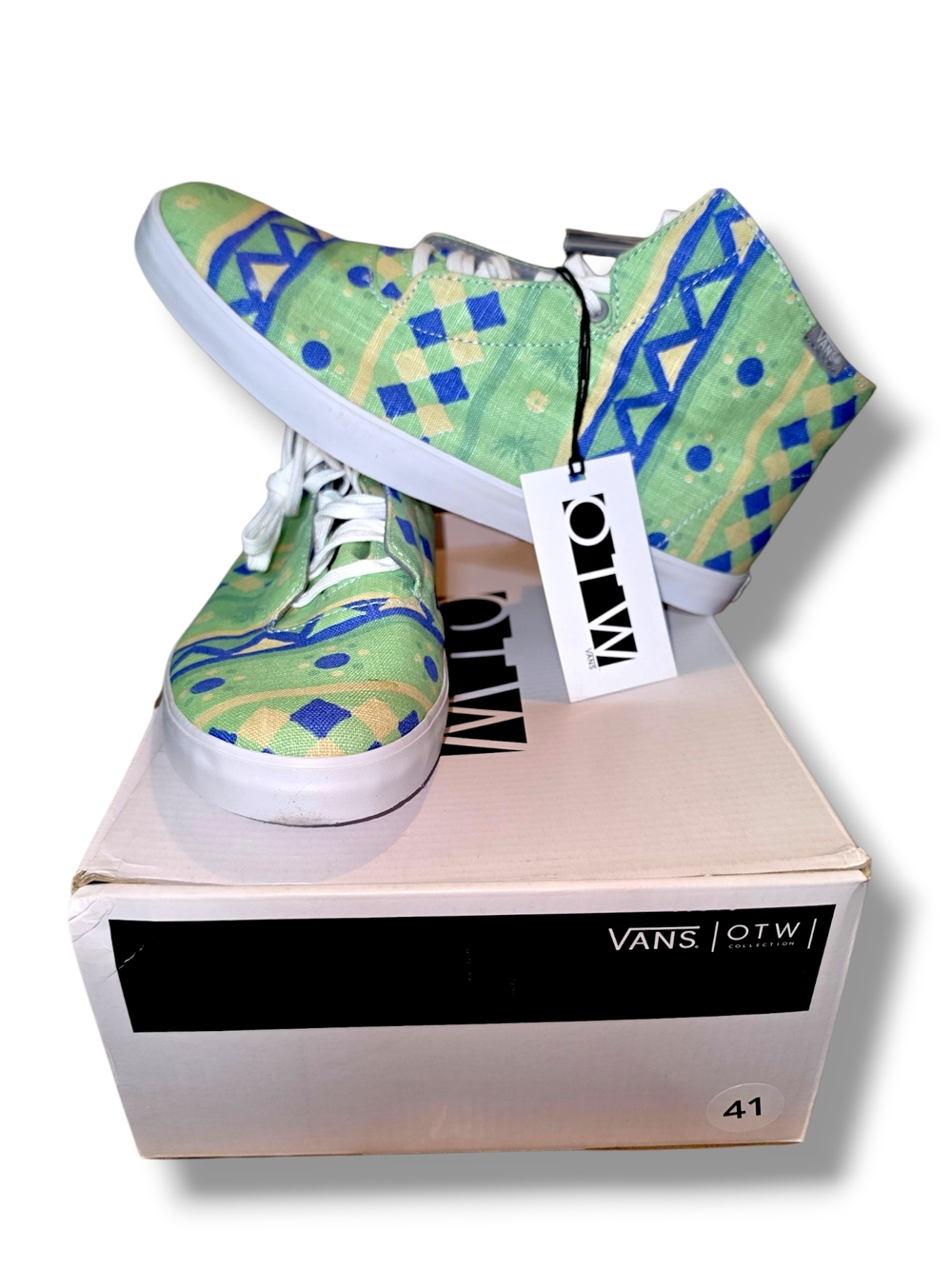 Brand New Rare 2013 Lupe Fiasco Collab x Vans OTW Stovepipe “Kitu Print ”  Sz 9